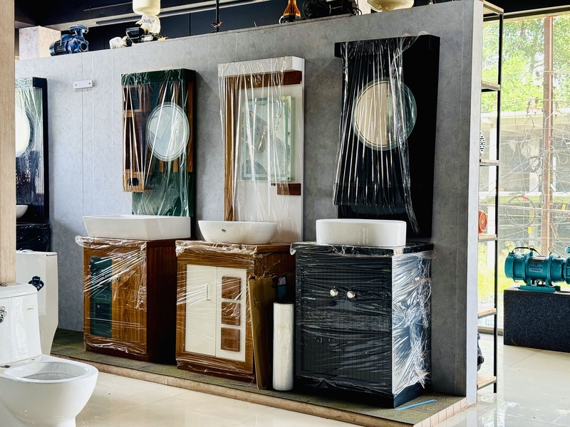 Plumbing products display